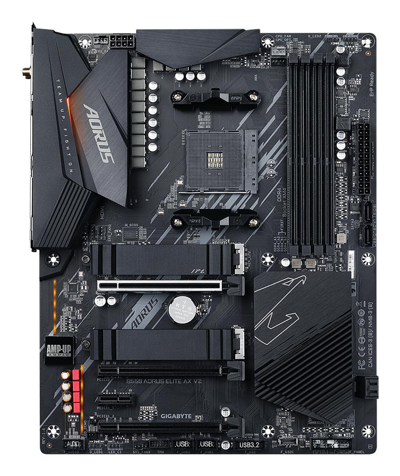 790a4b0a-f0e6-4d40-8922-ac78e02c9b2c Mainboard GIGABYTE AMD B550 Socket AM4 ATX RAM DDR4-SDRAM 4xSlots Wi-Fi Yes Bluetooth Yes 1xPCI Express x1 slots 3xPCI Express x16 slots 2xNumber of M.2 (M) slots B550AORUSELITEAXV21.5