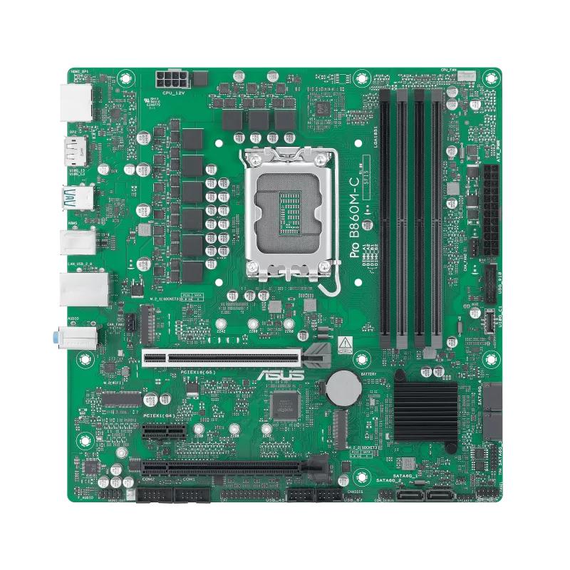 a03f00d0-e1e8-4617-961d-9ae5ba1c1de2 Mainboard ASUS Intel B860 LGA 1851 (Socket V1) micro ATX RAM DDR5-SDRAM 4xSlots 2xNumber of M.2 (M) slots PROB860M-C-CSM