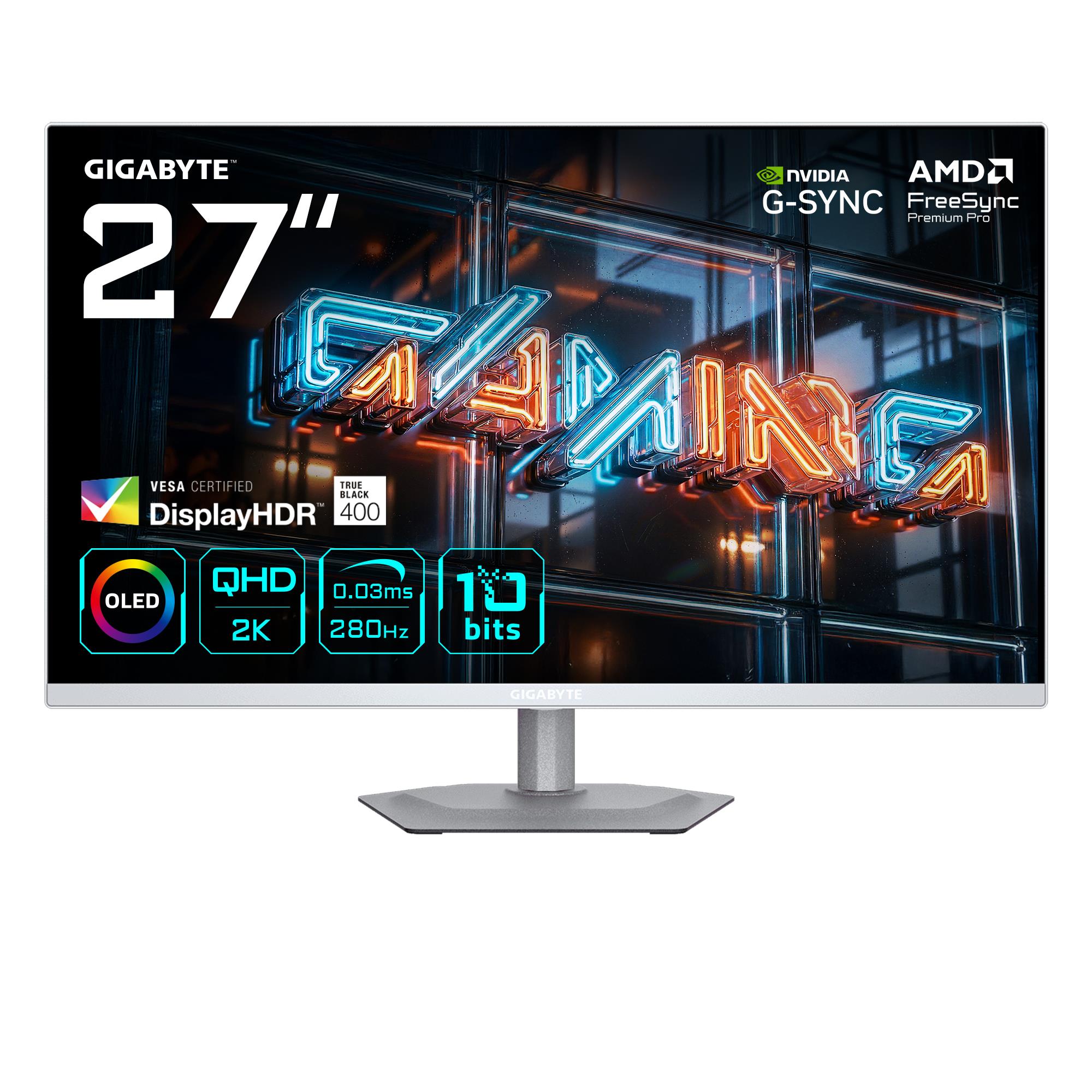 acf85944-9015-424e-95bb-0859fb0e3f87 Monitor GIGABYTE 27 ” 2560 x 1440 pixels Quad HD Native aspect ratio 16:9 QD-OLED Flat MO27Q2AICEEK