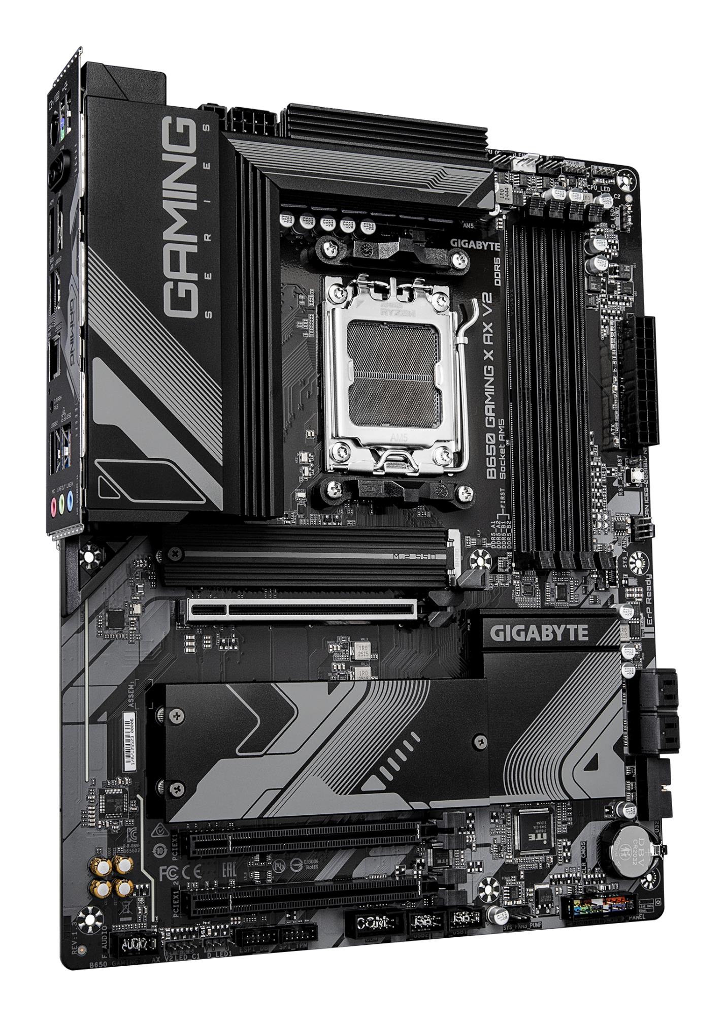 bcf18260-acbf-4102-a3c1-272ec5542826 Mainboard GIGABYTE AMD B650 Socket AM5 ATX RAM DDR5-SDRAM 4xSlots Wi-Fi Yes Bluetooth Yes 3xPCI Express x16 slots 3xNumber of M.2 (M) slots B650GAMINGXAXV21.3