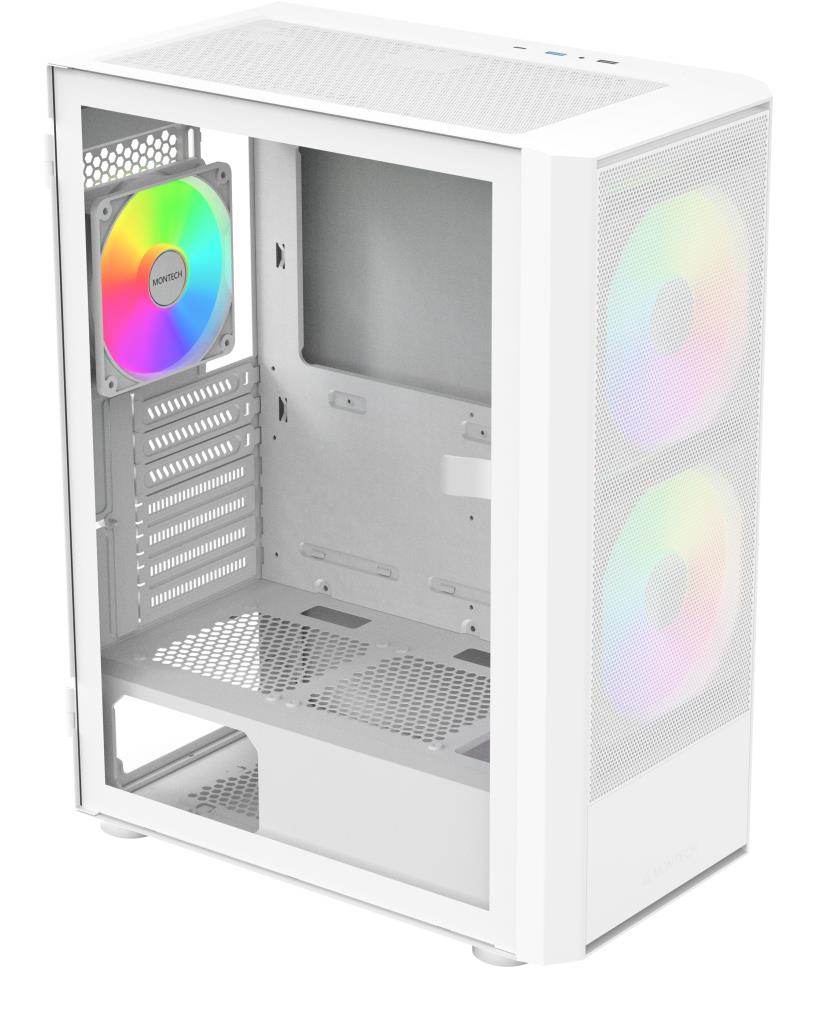 dc58ea71-2eff-44e5-aa06-c4349029fd88 Case MONTECH ATX/micro ATX/Mini-ITX White Midi Tower PC MONTECH X2 PLUS (W) X2PLUS(W)