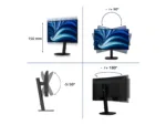 PHILIPS Business Monitor 24B2N3200A/00 IPS 24″ IPS 1920×1080/16:9/4ms/350cd/m2/HDMI DisplayPort Audio Out