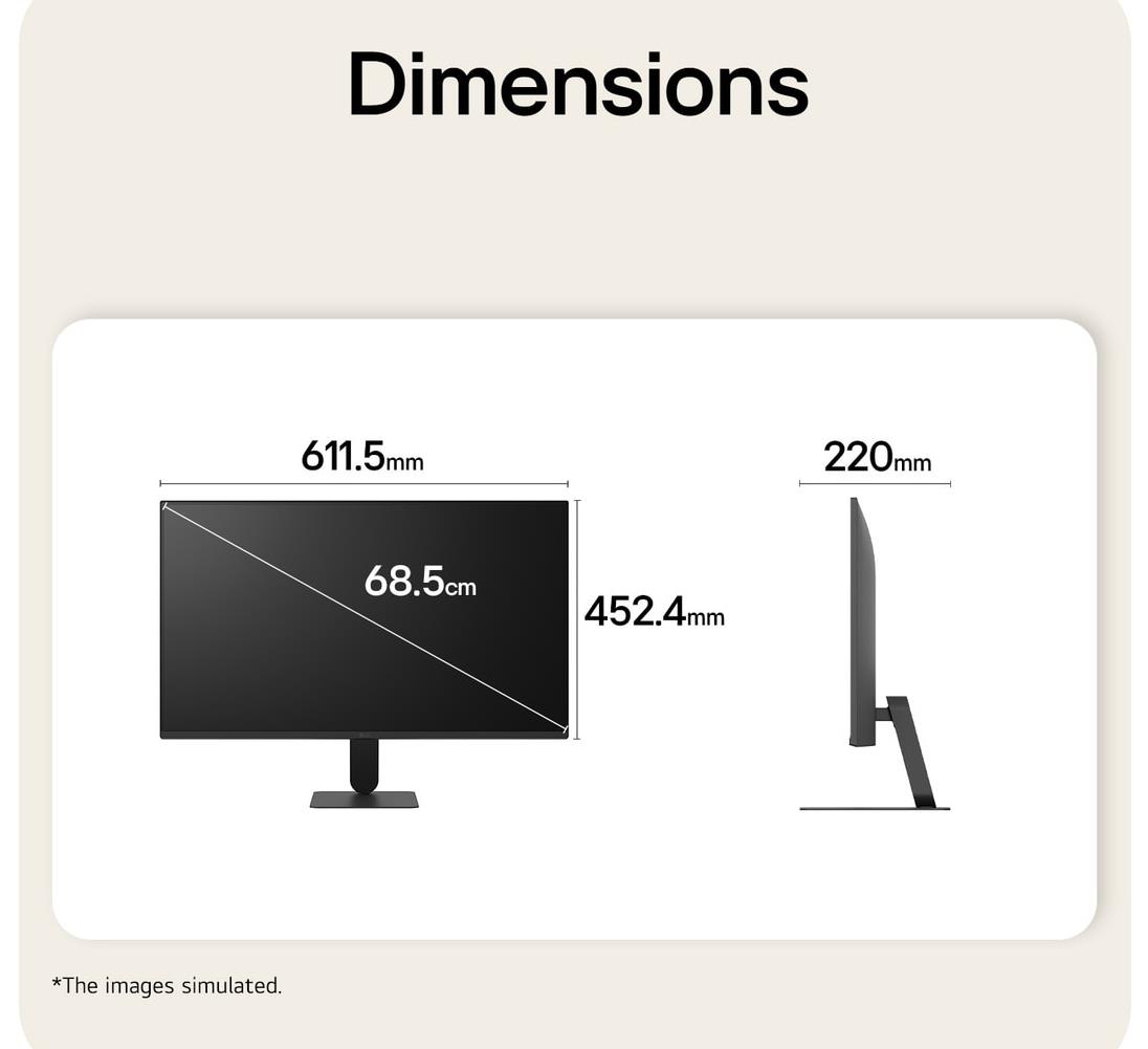 bb9fa8ee-9b51-40e4-b947-076494937ac0 LCD Monitor LG 27 ” 1920 x 1080 pixels Full HD Native aspect ratio 16:9 LCD Flat 27U411B-B