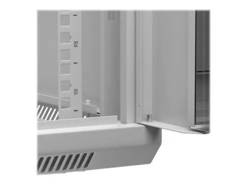 NETRACK 019-120-645-021 wall/hanging cabinet 19inch 12U/450 mm glass door grey remov. side pan.