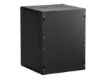 NETRACK 019-150-66-022 wall/hanging cabinet 19inch 15U/600 mm glass door black remov. side pan.