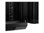 NETRACK 019-180-66-022 wall/hanging cabinet 19inch 18U/600 mm glass door black remov. side pan.