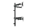 TECHLY 027521 Quadruple desk LED/LCD monitor arm 13-27inch VESA 4x 10kg full motion