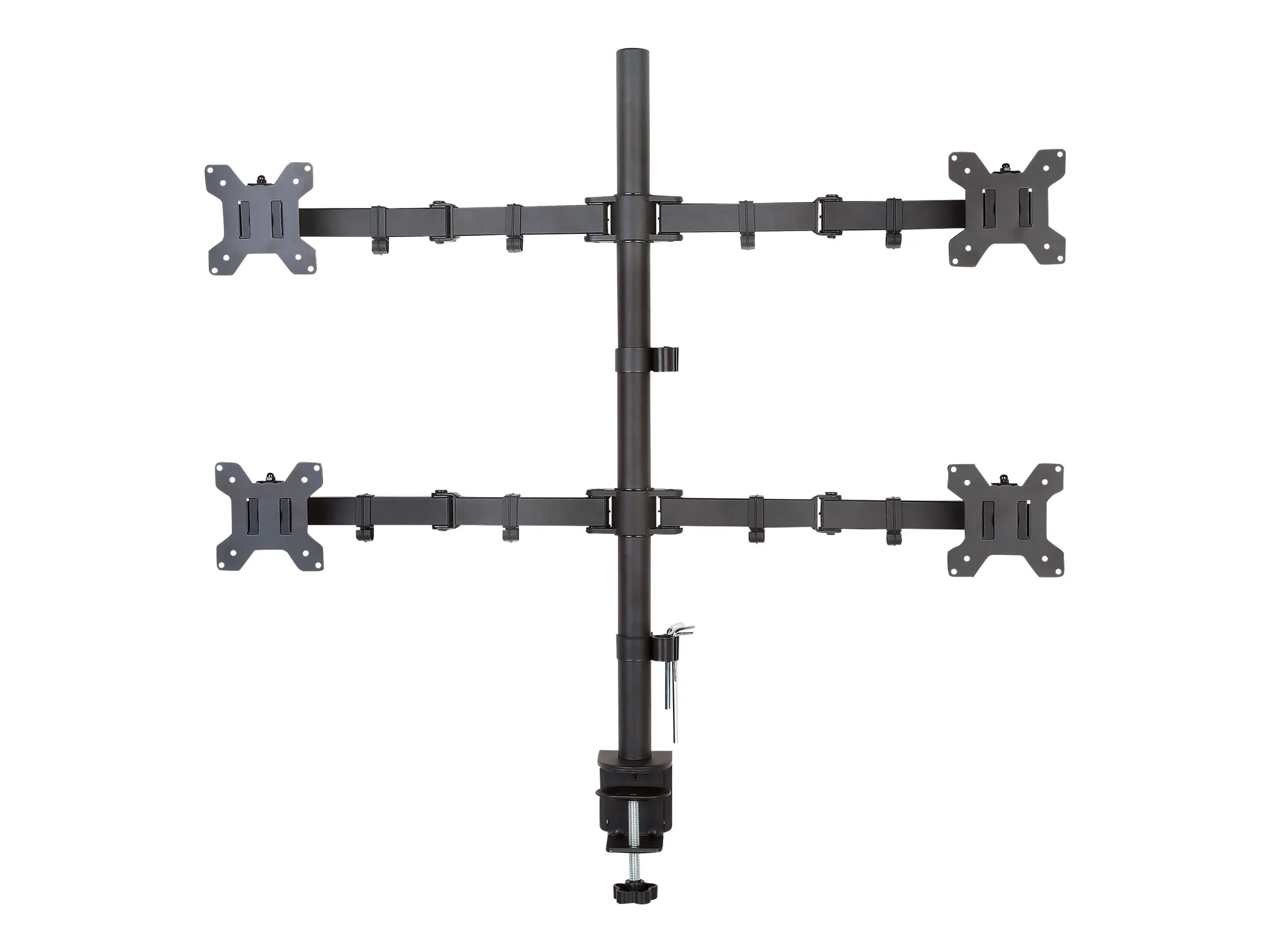 also-027521 TECHLY 027521 Quadruple desk LED/LCD monitor arm 13-27inch VESA 4x 10kg full motion
