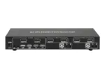 TECHLY 101928 2-port DisplayPort/USB dual-monitor KVM switch 2×1 with audio