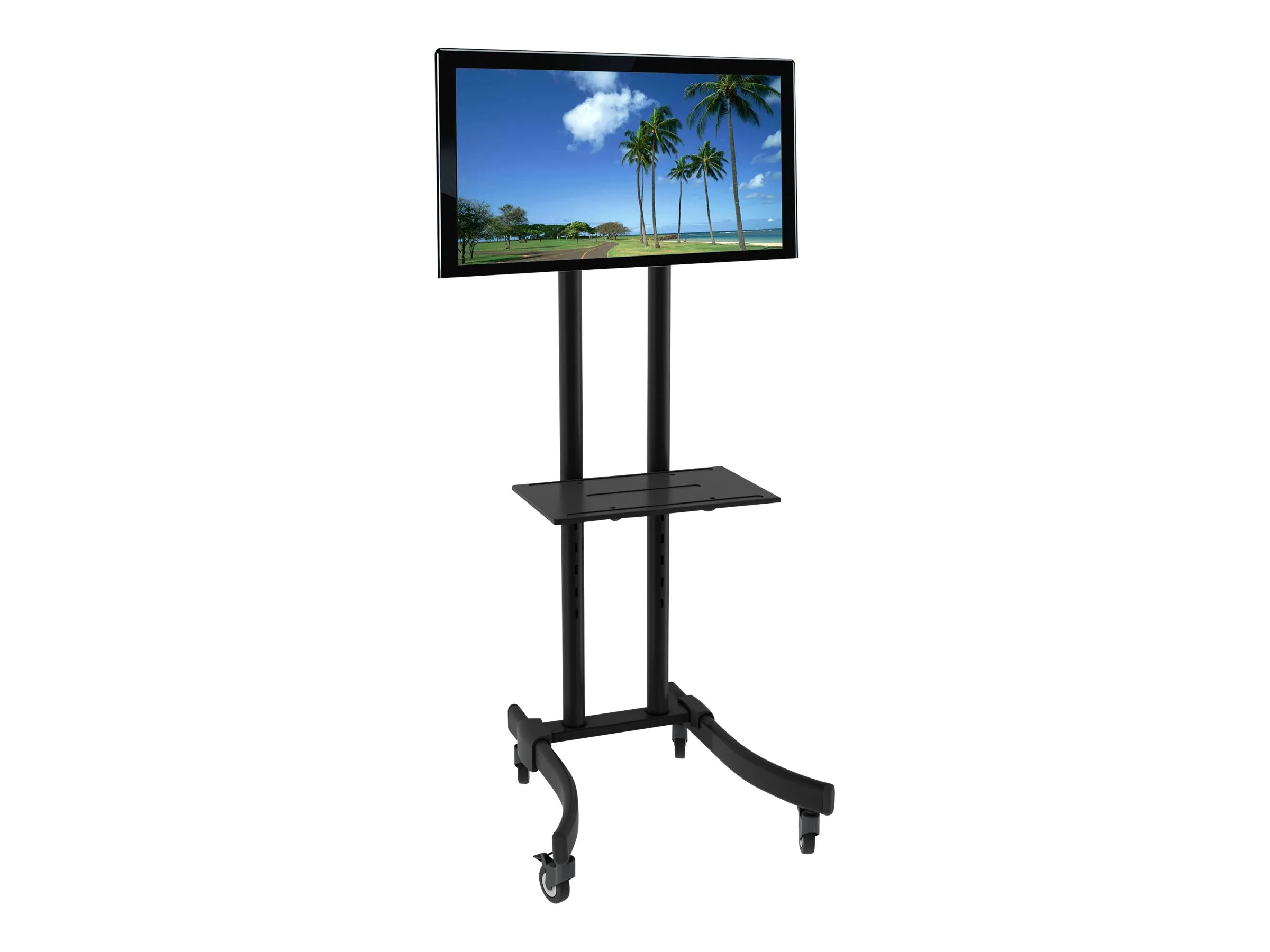 also-102628 TECHLY Mobile TV stand/trolley for LED/LCD/PDP 32-70inch 40kg with shelf