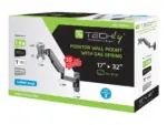 TECHLY 102864 Wall mount for TV LED/LCD 17-32 8kg VESA full motion with gas spring