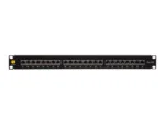 NETRACK 104-19 patch panel 19inch 24-ports cat. 6A FTP with shelf