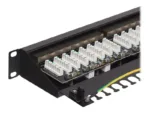 NETRACK 104-19 patch panel 19inch 24-ports cat. 6A FTP with shelf