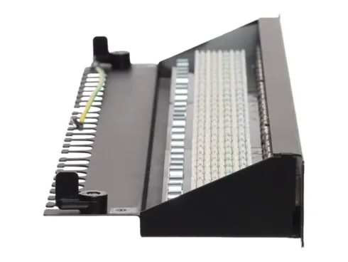 NETRACK 104-19 patch panel 19inch 24-ports cat. 6A FTP with shelf