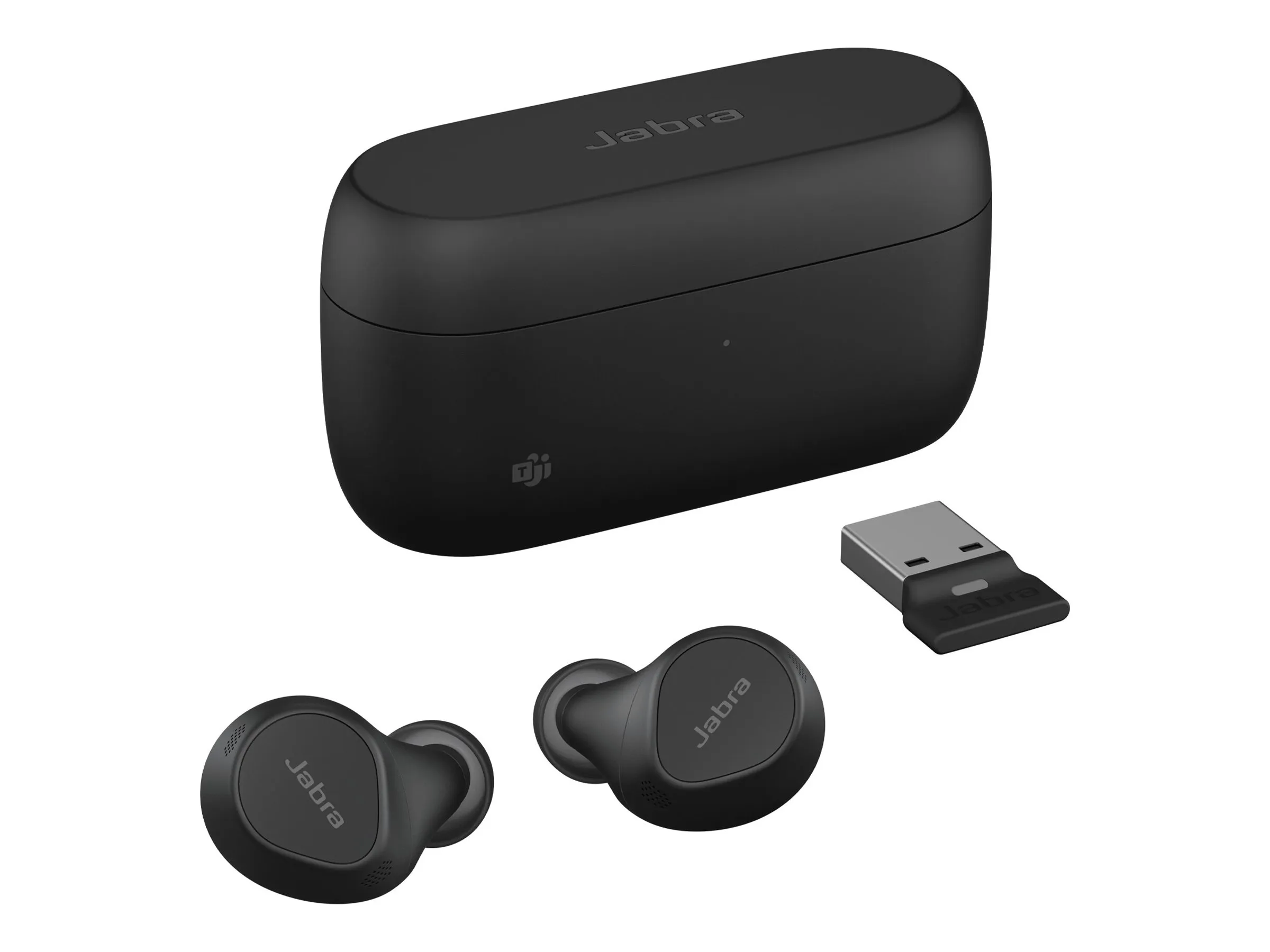 also-20797-999-999 JABRA Evolve2 Buds MS True wireless earphones with mic in-ear Bluetooth active noise cancelling USB-A via BT adapter black MSTea