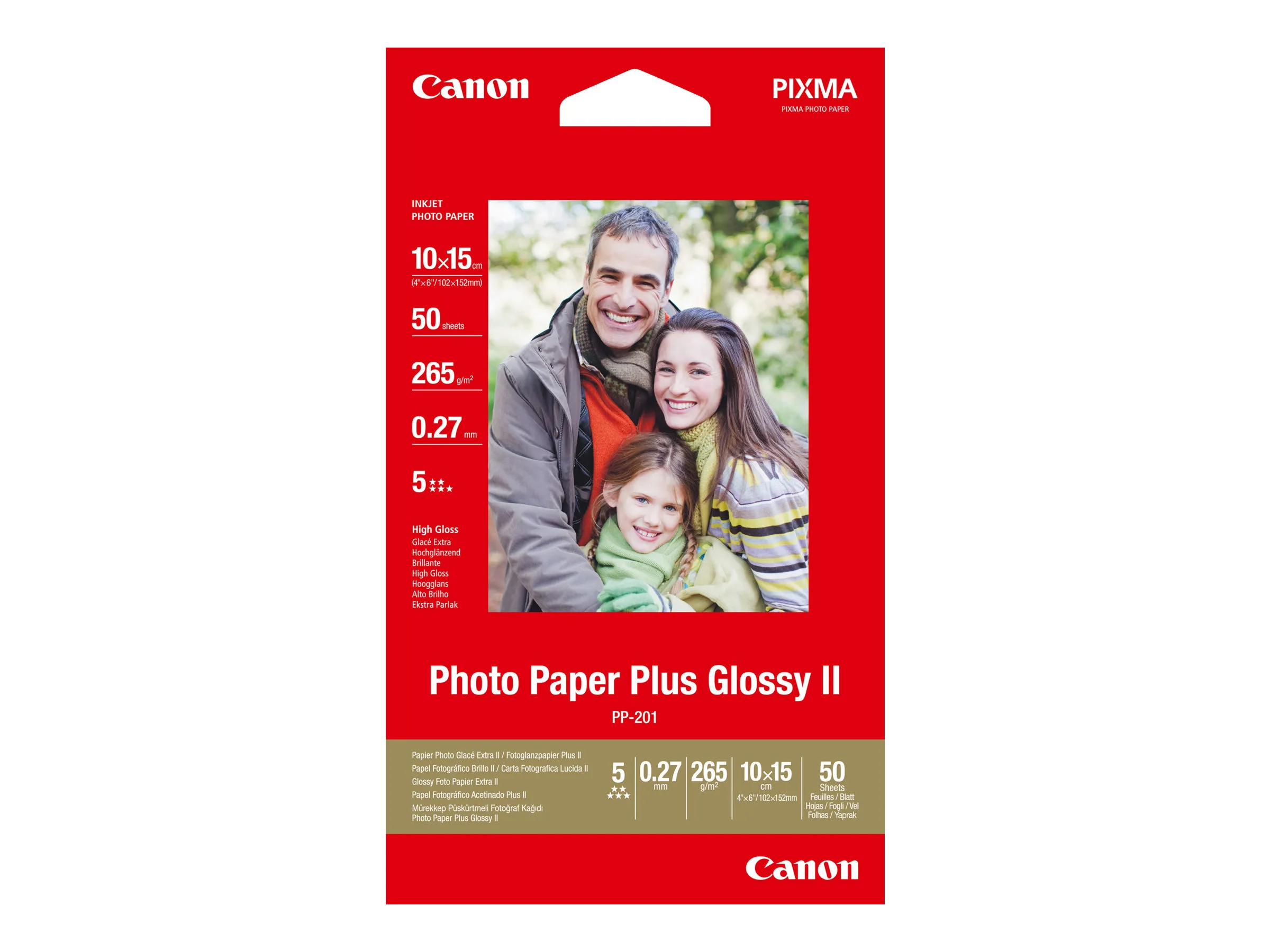 also-2311b003 CANON PP-201 Photopaper 4×6 50sheet glossy