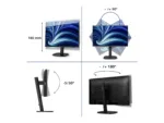 PHILIPS 24inch 1920×1200 100Hz IPS Flat H/A 150 MM USB C DOCKING DISPLAY Daisy chain DICOM TUV EyeSafe certified USB HUB SPEAKERS