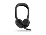 JABRA Evolve2 65 Flex UC Stereo Headset on-ear Bluetooth wireless active noise cancelling USB-C black Optimised for UC