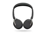 JABRA Evolve2 65 Flex UC Stereo Headset on-ear Bluetooth wireless active noise cancelling USB-C black Optimised for UC
