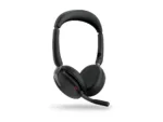 JABRA Evolve2 65 Flex MS Stereo Headset on-ear Bluetooth wireless active noise cancelling USB-A black w/wireless charge pad MS T