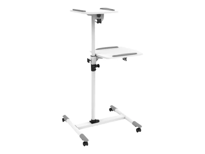 also-309593 TECHLY 309593 Universal projector / notebook trolley with two shelves white