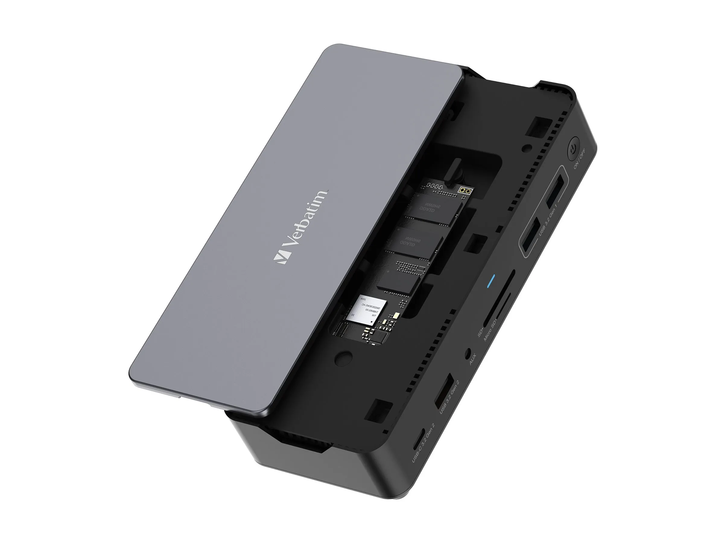also-32173 VERBATIM Usb-C Pro Docking Station 15 Port With Ssd Slot