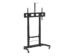 TECHLY Floor Stand Height Adjustable 2 Shelves LCD / LED 52-110inch
