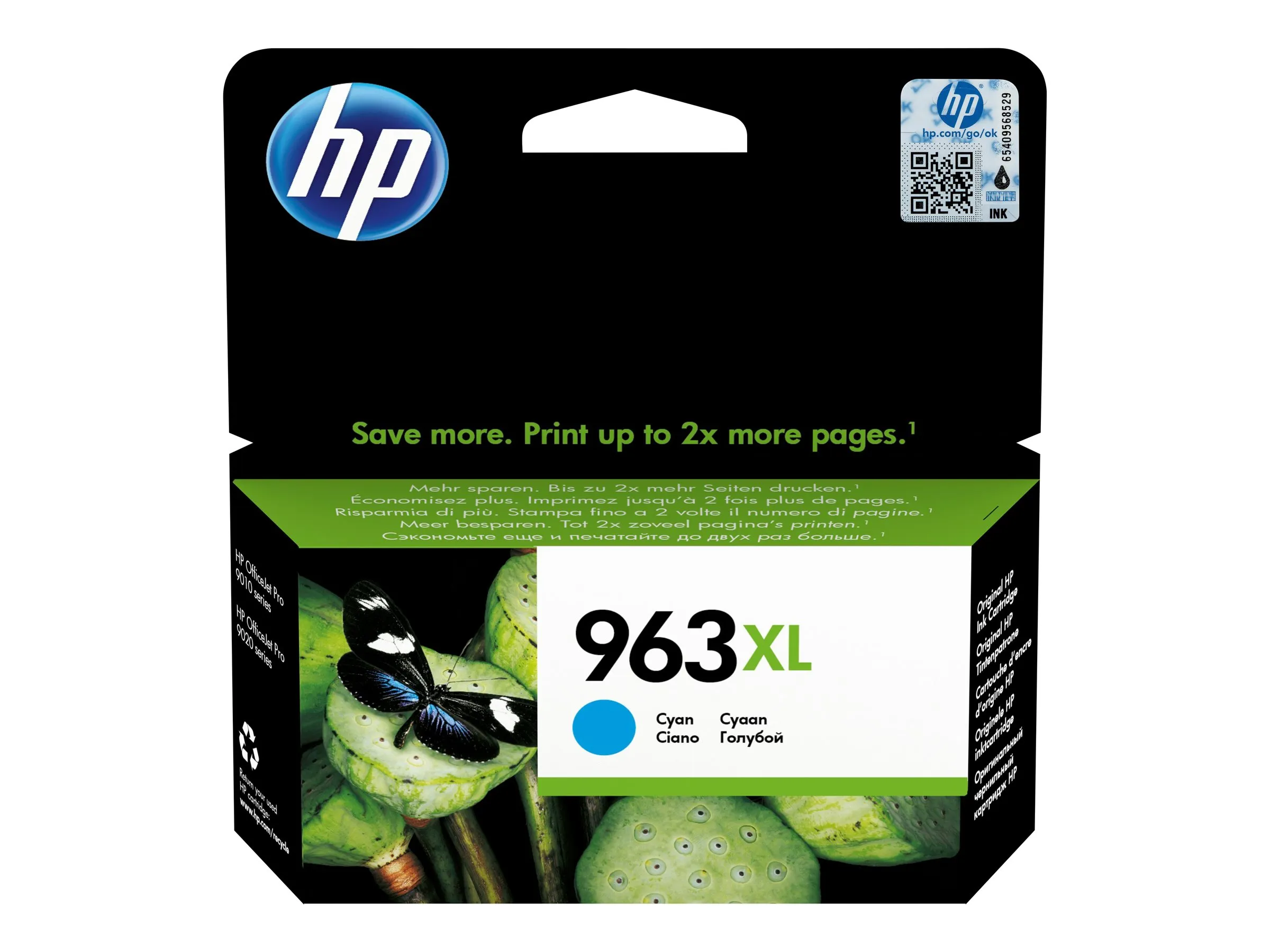 also-3ja27aebgx HP 963XL High Yield Cyan Original Ink Cartridge