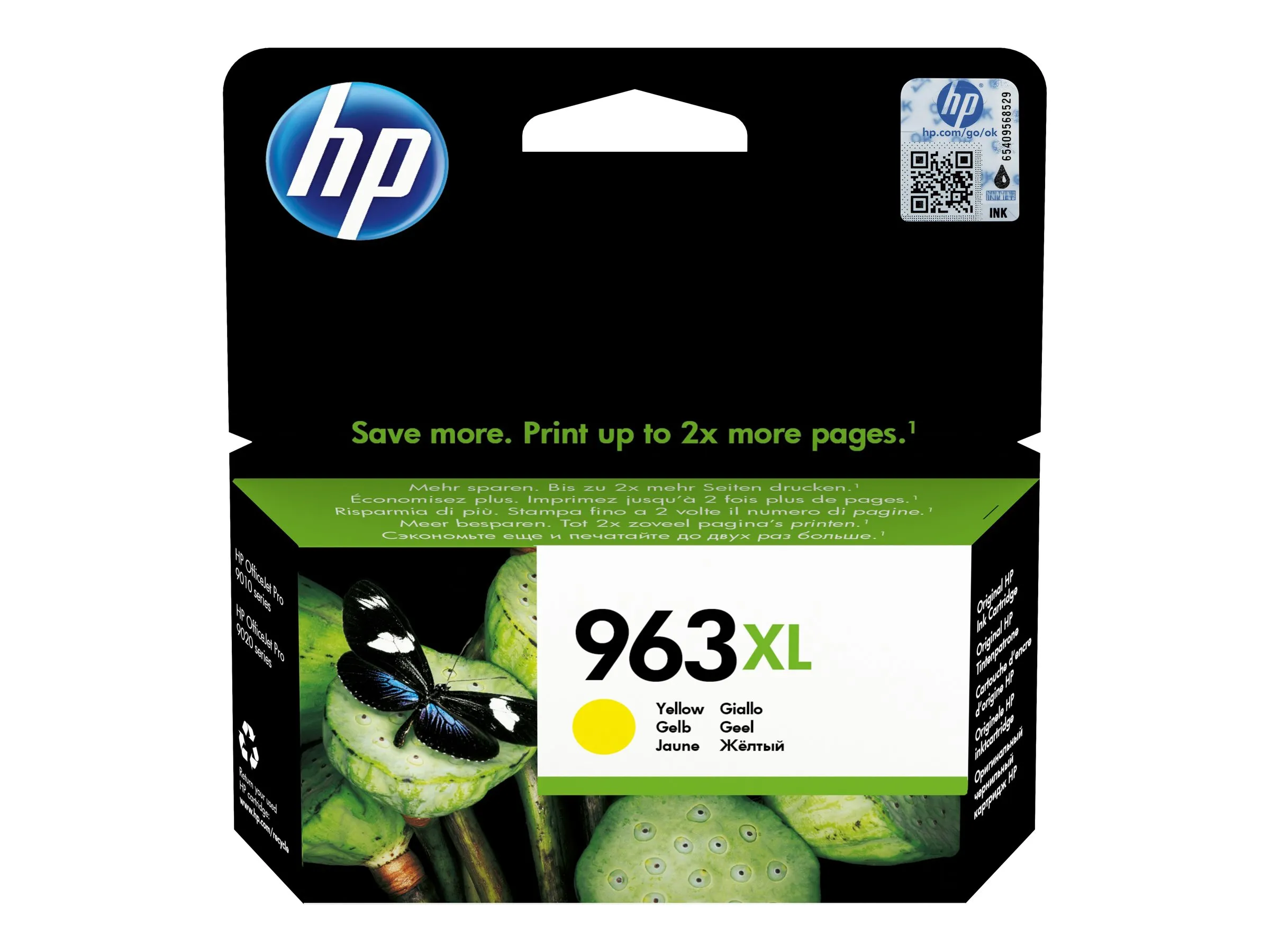 also-3ja29aebgx HP 963XL High Yield Yellow Original Ink Cartridge