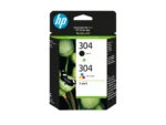 HP 304 2-Pack Black/Tri-color Original Ink Cartridges