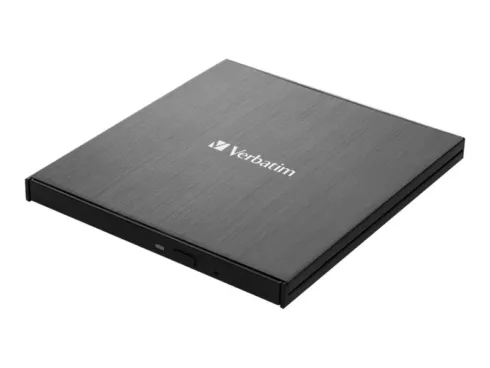 VERBATIM 43888 Verbatim Ultra HD 4K External Slimline Blu-ray Writer USB 3.1 with USB-C to A