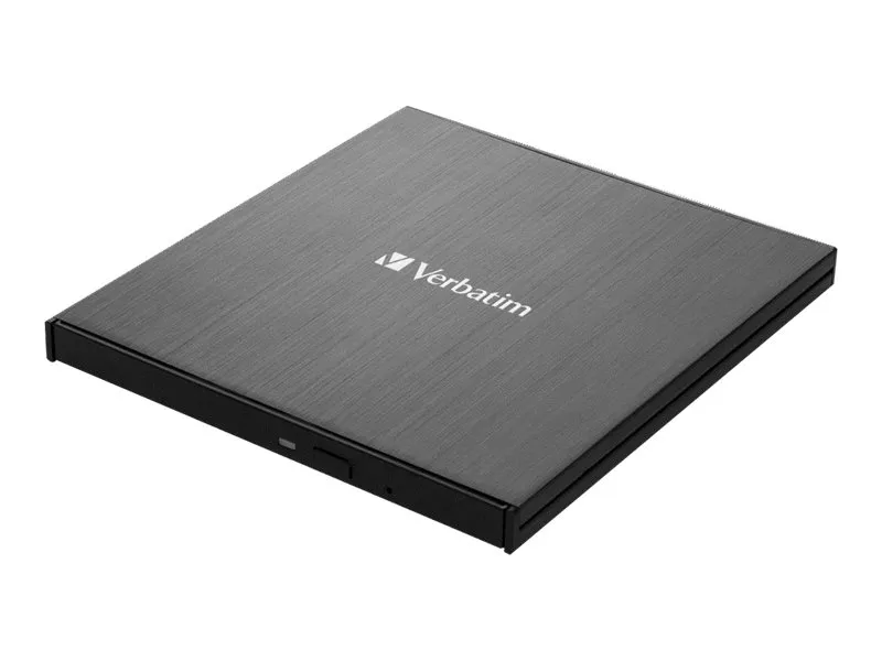 also-43888 VERBATIM 43888 Verbatim Ultra HD 4K External Slimline Blu-ray Writer USB 3.1 with USB-C to A