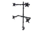 MANHATTAN Monitor Mount supports 4 LCD Monitors holds four 33-81.3cm 13inch to 32inch Monitors up to 8kg black