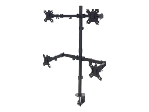 MANHATTAN Monitor Mount supports 4 LCD Monitors holds four 33-81.3cm 13inch to 32inch Monitors up to 8kg black