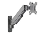 MANHATTAN Universal Gas Spring Monitor Wall Mount Single Gas-Spring Arm Supports One 17i-32i TV or Monitor up to 8kg 17.64lbs