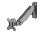 MANHATTAN Universal Gas Spring Monitor Wall Mount Single Gas-Spring Arm Supports One 17i-32i TV or Monitor up to 8kg 17.64lbs