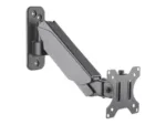MANHATTAN Universal Gas Spring Monitor Wall Mount Single Gas-Spring Arm Supports One 17i-32i TV or Monitor up to 8kg 17.64lbs