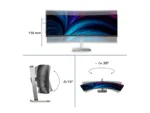 PHILIPS 49B2U5900C/00 48.8inch 5120×1440 75Hz VA CURVED H/A 150MM SUPERWIDE USB C DOCKING DISPLAY 100W SmartKVM USB HUB SPEAKERS