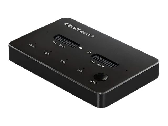 also-50310 QOLTEC 50310 Drive docking station 2x SSD M.2 SATA / NGFF / USB Type C