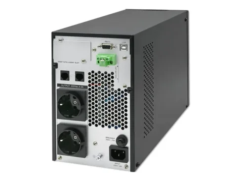 QOLTEC 52280 Uninterruptible Power Supply UPS / 1kVA / 1000W / Power factor 1.0 / LCD / EPO / USB / Online