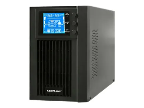 QOLTEC 53042 Uninterruptible power supply On-line 1kVA 800W LCD USB