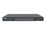 INTELLINET 561044 Gigabit Ethernet Switch with 2 SFP Ports 24 x 10/100/1000 Mbps RJ45 Ports + 2 x SFP IEEE 802.3az 19inch Rackmount