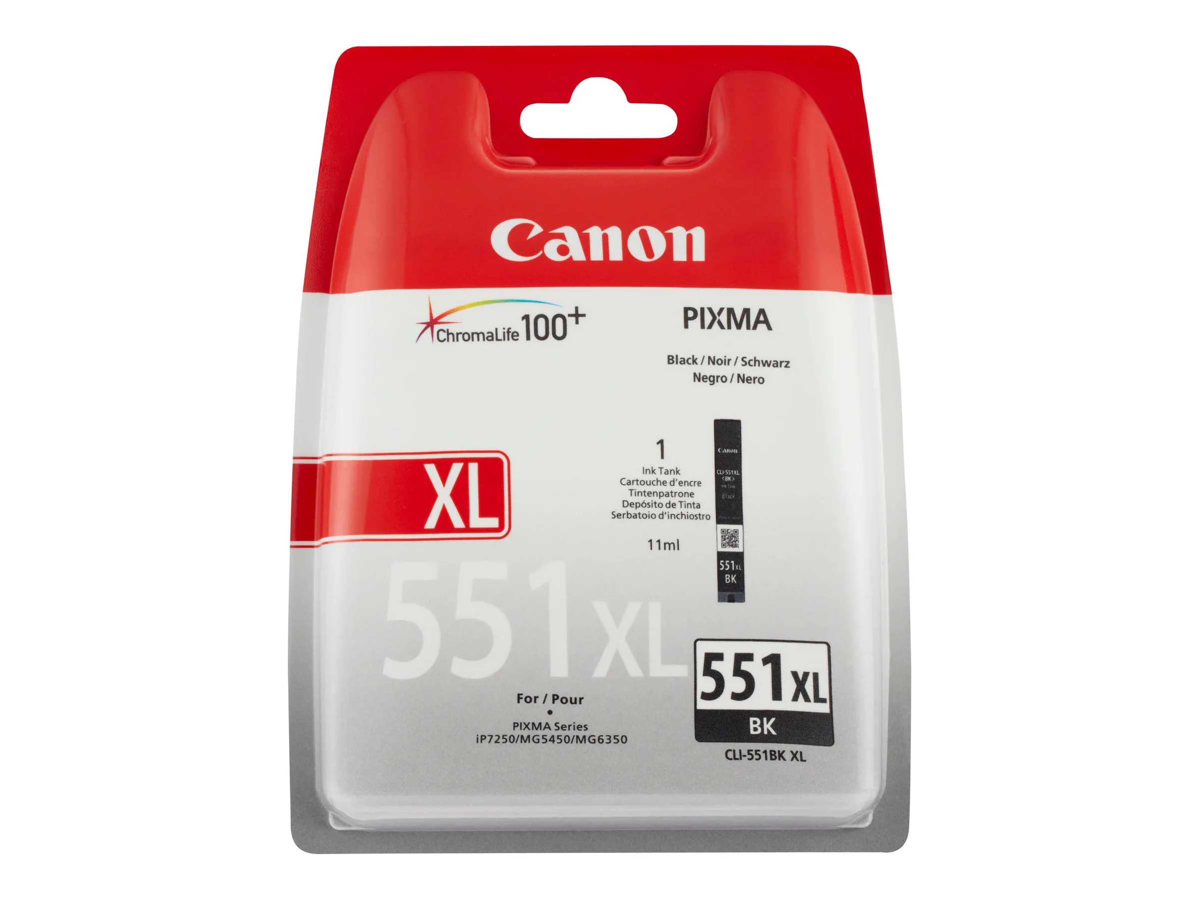 also-6443b001 CANON 1LB CLI-551XLBK ink cartridge black high capacity 11ml 4.425 pages 1-pack XL