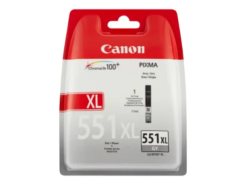 CANON 1LB CLI-551XLGY ink cartridge grey high capacity 3.350 pages 1-pack XL