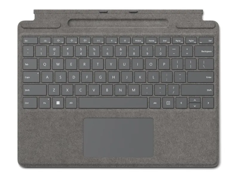 also-8x8-00186 MICROSOFT Surface Pro 9/10 Typecover with Slim Pen COMM platinum Eng Intl CEE EM