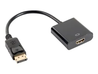 LANBERG AD-0009-BK adapter Displayport M ->HDMI F 10cm