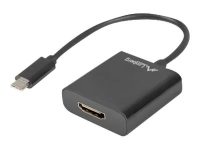 LANBERG AD-UC-HD-01 adapter USB TYPE-C M -HDMI F 15cm Black