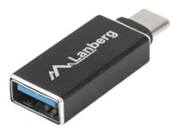 also-ad-uc-ua-02 LANBERG AD-UC-UA-02 adapter USB TYPE-C M -AF 3.1 Black