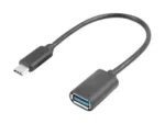 LANBERG AD-UC-UA-04 adapter USB TYPE-C M – USB Type-A F 15cm Black
