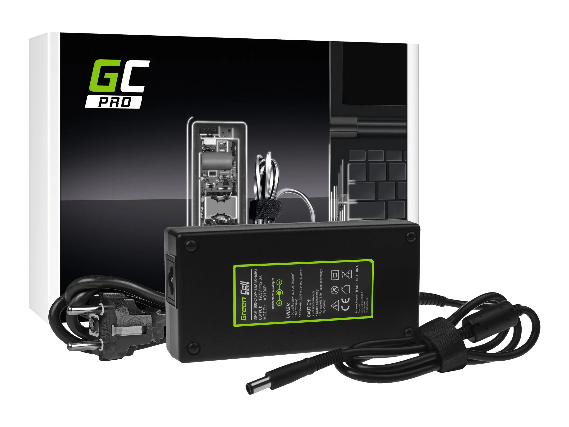 also-ad106p GREENCELL AD106P Charger / AC Adapter PRO 19.5V 12.3A 240W for Dell Precision 7510 771